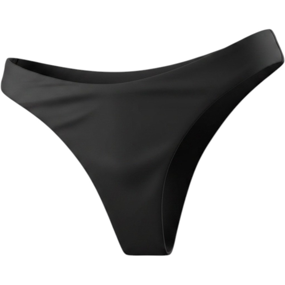 AEXAE Mid Rise‎ Bikini Bottoms Black High Cut Sustainable Swim XS AEXAE49
